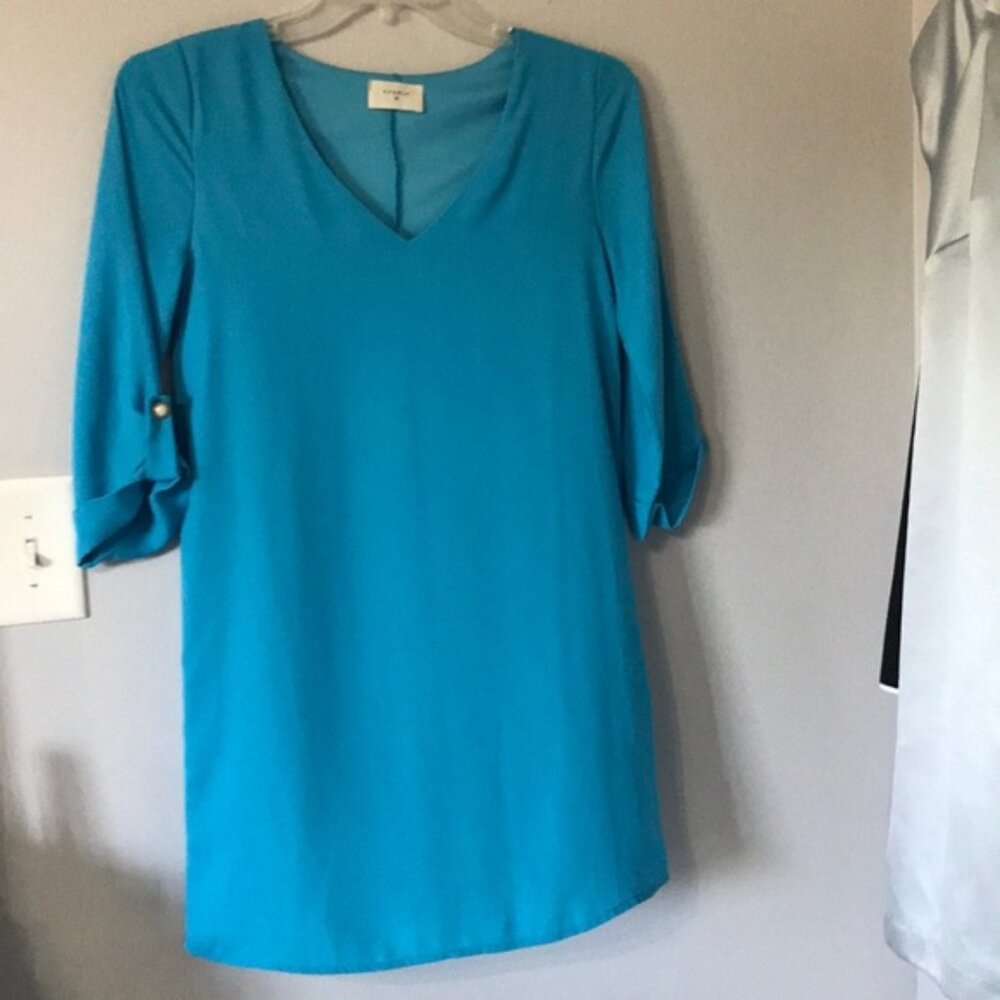 Blue Shift Dress